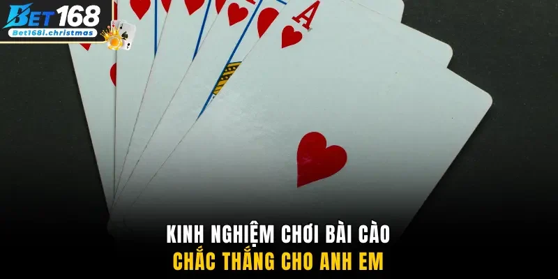 Kinh nghiệm chơi bài Cào chắc thắng cho anh em